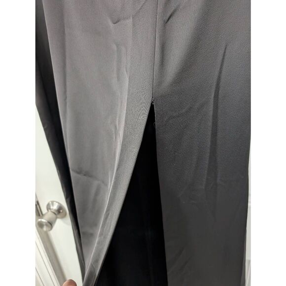 BHLDN Catarina Crepe Maxi Dress women's large black square neck Anthropologie - Picture 6 of 11